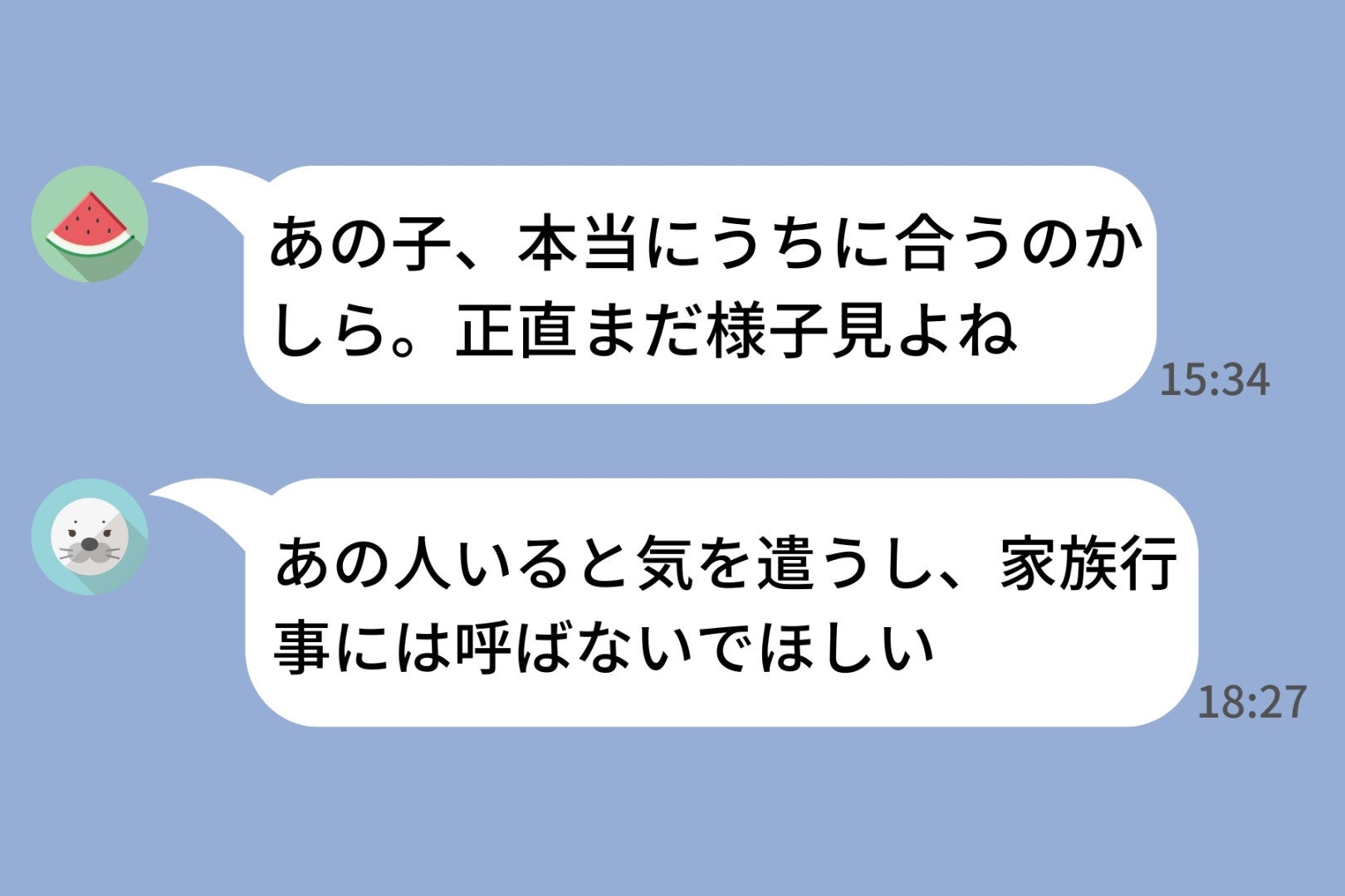 「俺は家族思い」とアピールする彼氏→LINEの家族グループでは私が“部外者”扱いだった話