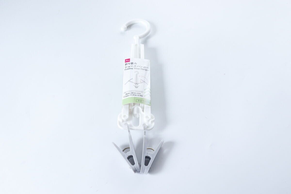 ダイソー　折り畳みシューズハンガー　パッケージ