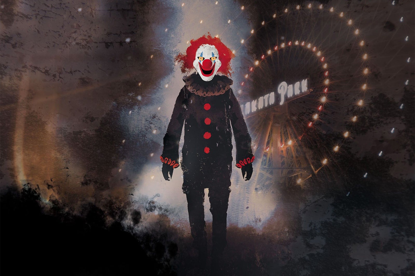 閉園後のひらかたパークに恐怖のピエロが出没、人気ホラーイベント再び