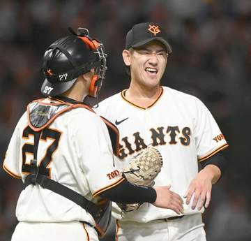 巨人・井上 プロ初完投 惜っし～初完封あと1球「あそこで0で抑える投手に」 魂の111球に杉内コーチも及第点