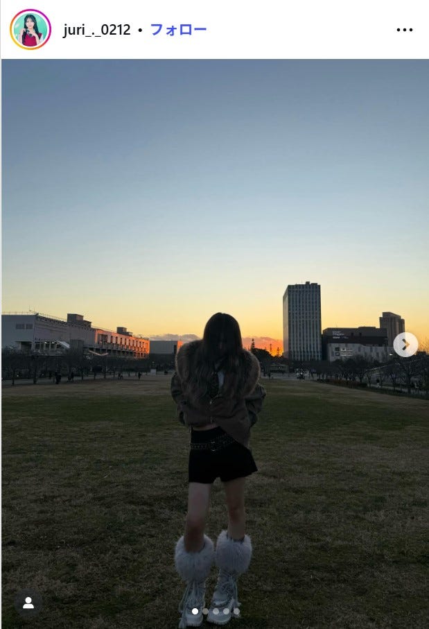 榊原樹里Instagramより