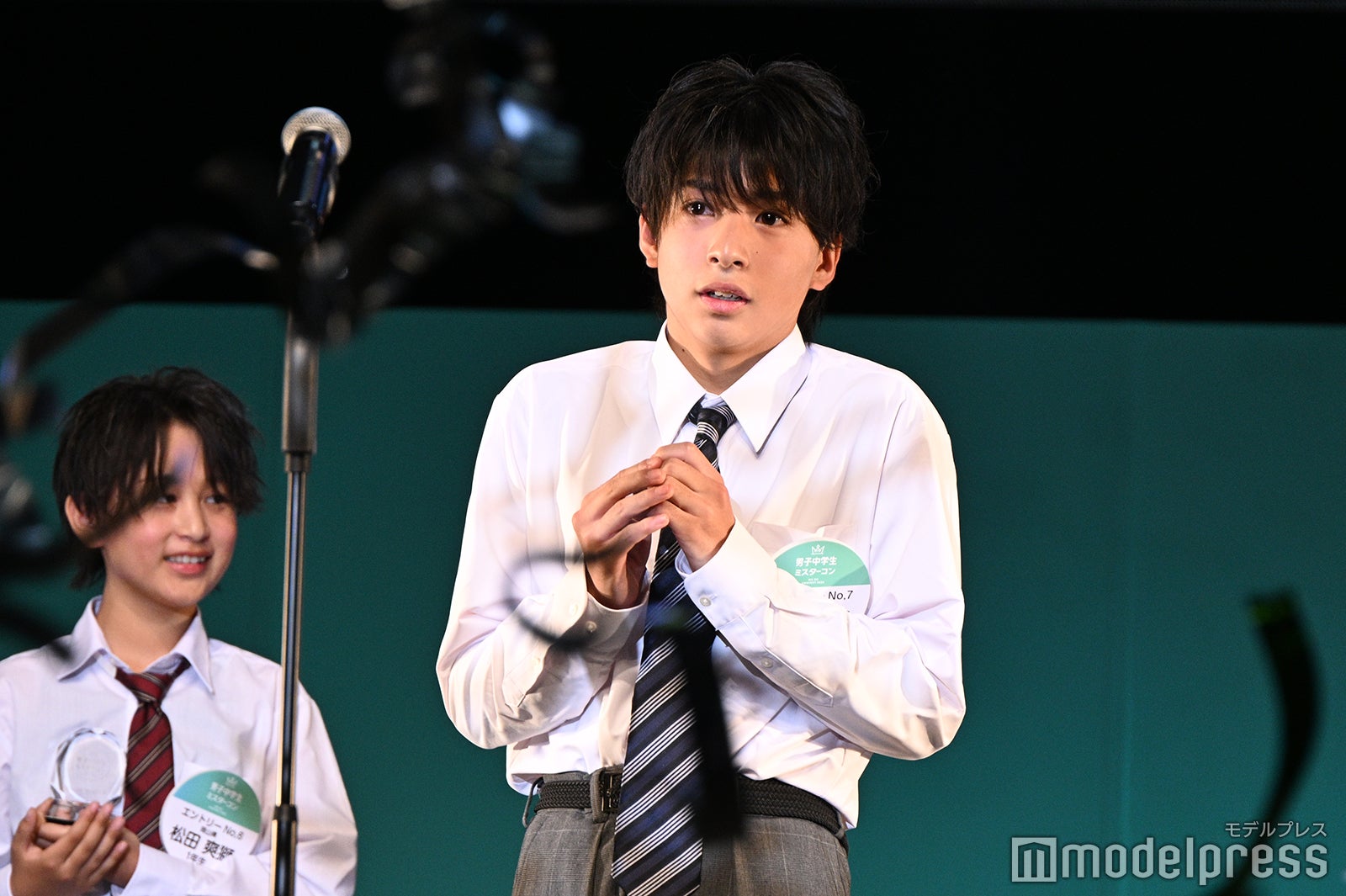 園山弥凪都くん「男子中学生ミスターコン2025」ファイナル審査より（C）モデルプレス