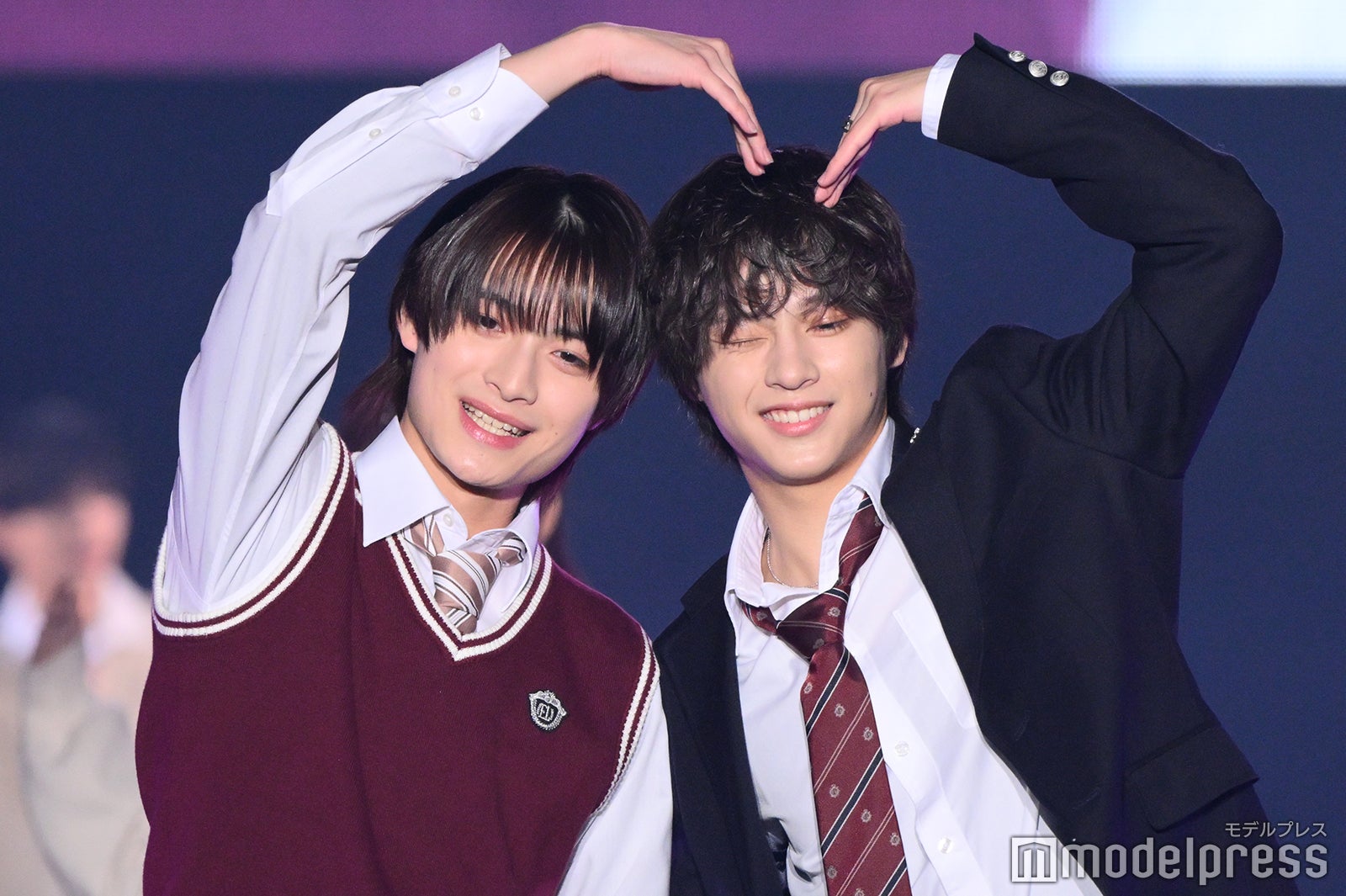 「今日好き」倉⽥琉偉＆森本陸⽃、仲良くハートポーズ「カッコいい」「イケメンすぎる」【TGCしずおか2026】