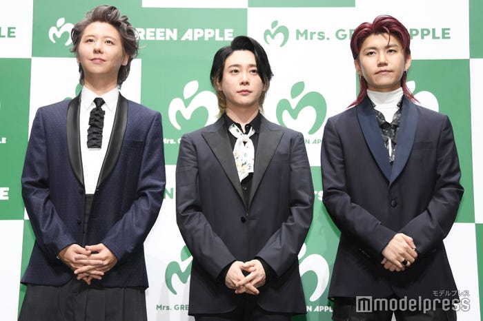 藤澤涼架、大森元貴、若井滉斗/Mrs. GREEN APPLE(C)モデルプレス
