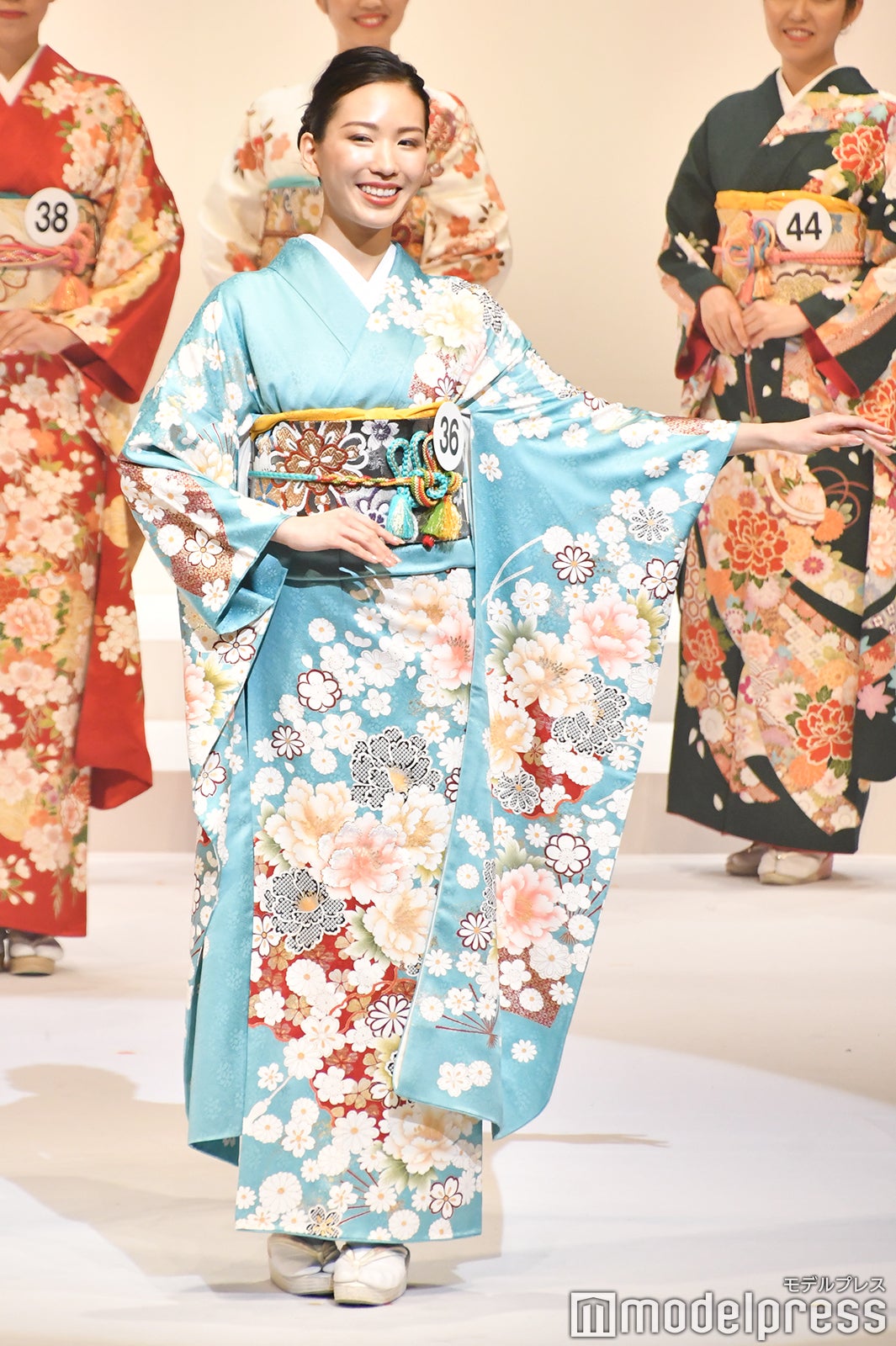 着物審査の様子／「2020ミス・インターナショナル日本代表選出大会」（C）モデルプレス