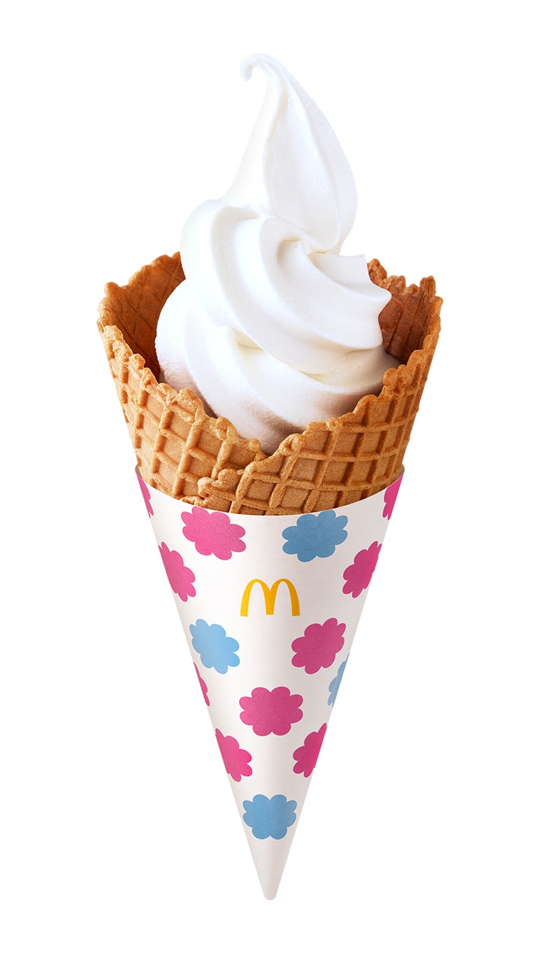 ワッフルコーン いちごミルキーのままの味（C）2021 FUJIYA CO．，LTD．