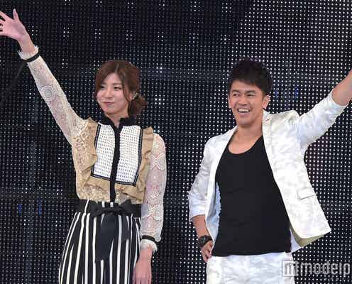 武井壮、青木愛と異色ランウェイ “半端ない飛距離”でショー沸かす<神コレ2017S/S>