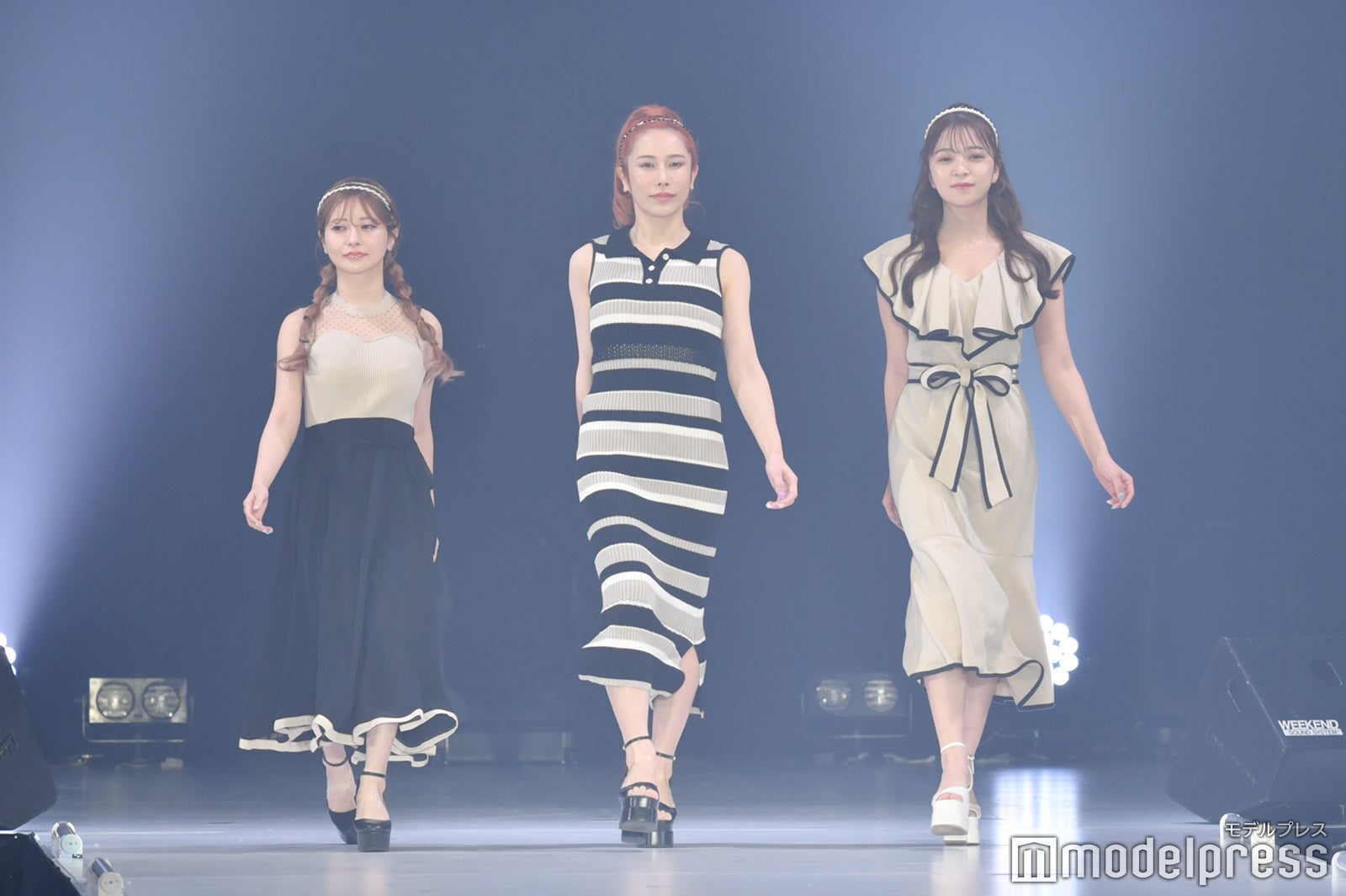 まりな、ありしゃん、さおりん／ヘラヘラ三銃士（C）モデルプレス