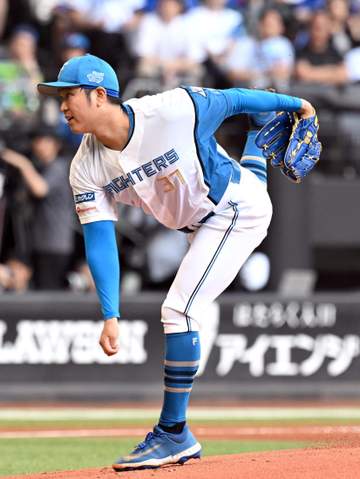 日本ハム・古林が四回途中5失点でKO 中日打線に打ち込まれる