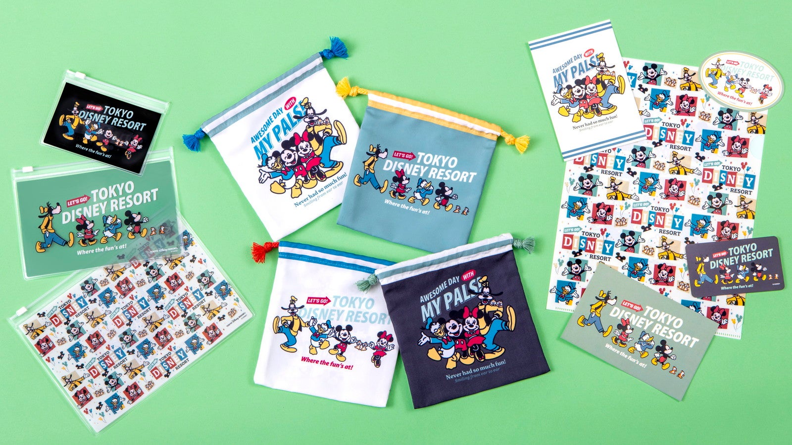 TDR、満面スマイルのミッキーたちの新グッズ　レトロ風雑貨やTシャツ、カチューシャなど