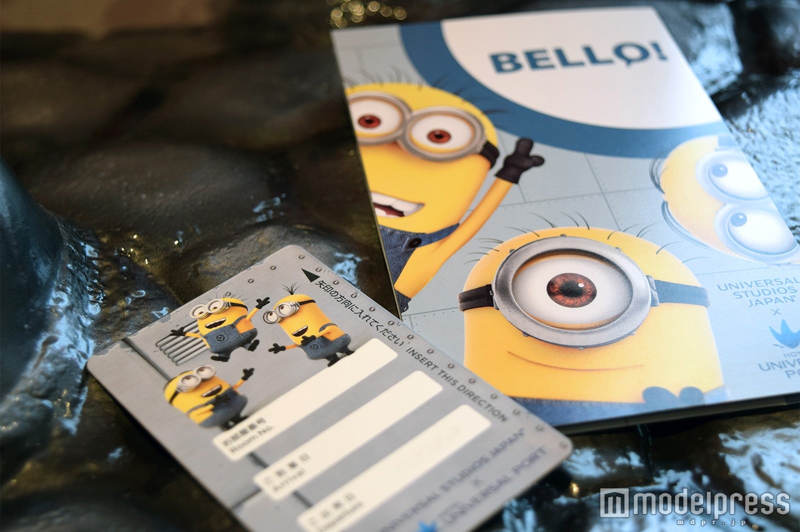 ミニオンのルームキー／画像提供：ホテル ユニバーサル ポート