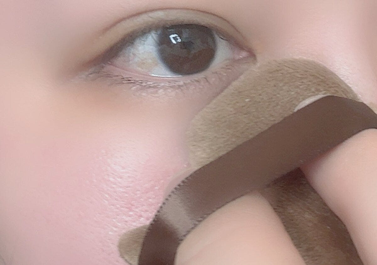 パフ2種セット（パウダー用）　大きいパフ使用例