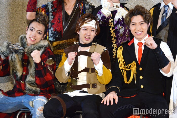 (左から)原嘉孝、江田剛、松本幸大(C)モデルプレス
