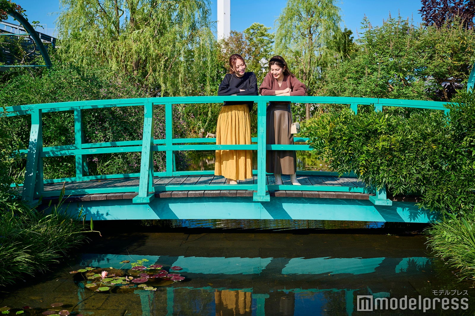 駅ビル屋上とは思えぬ美しく手入れのされた睡蓮の庭（C）モデルプレス