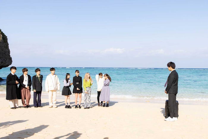 継続メンバーけいしの登場に驚くメンバー「今日、好きになりました。-卒業編2021-」第2話より(C)AbemaTV, Inc.