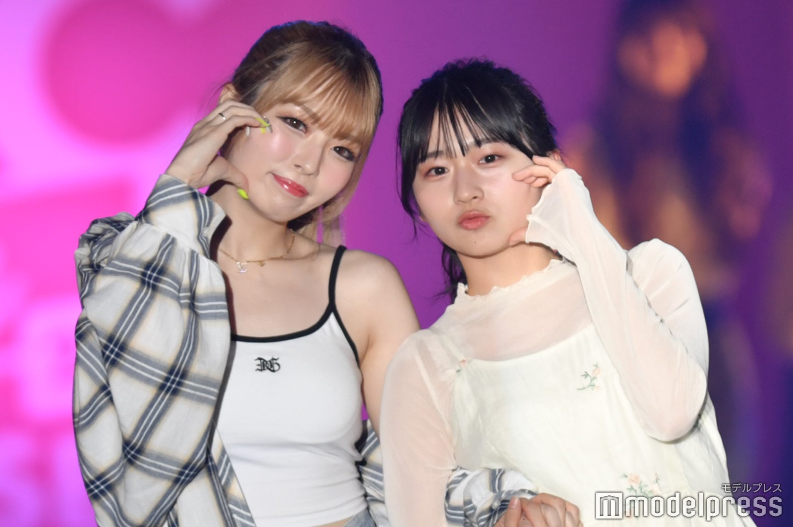 ゆいちゃみ、田口音羽（C）モデルプレス