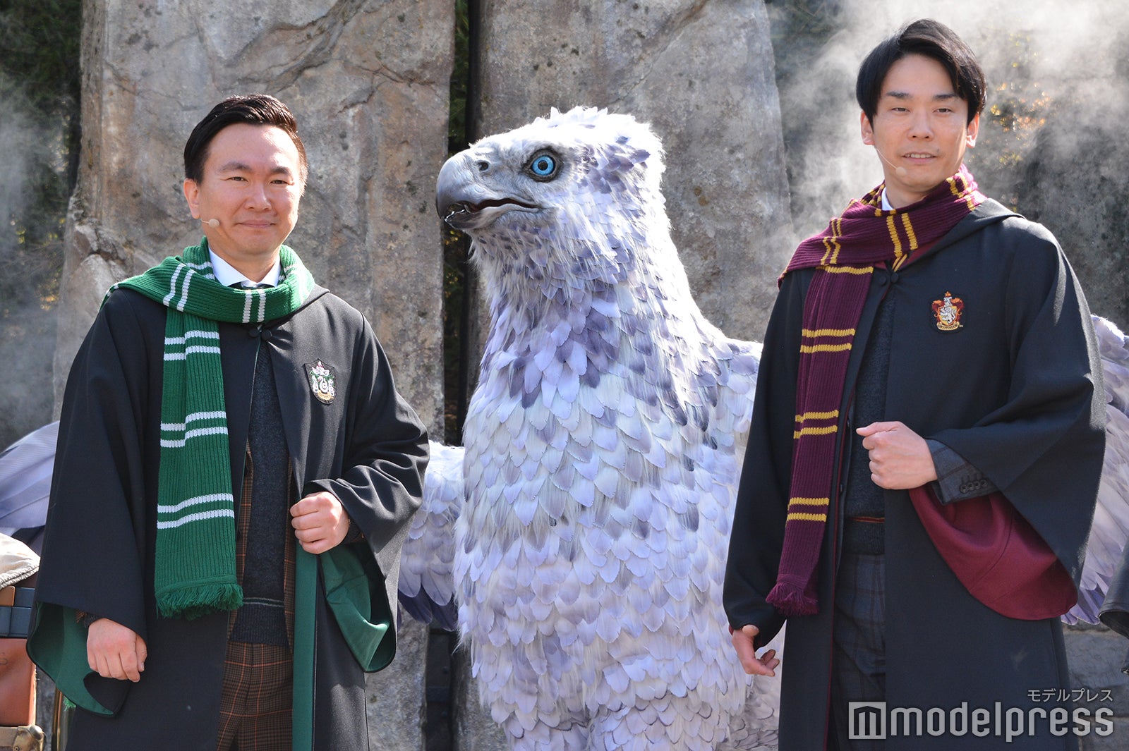 かまいたち、USJ“ハリポタ”魔法生物との新体験に感動「可愛い、最高」 ヒッポグリフは「濱家よりデカい」