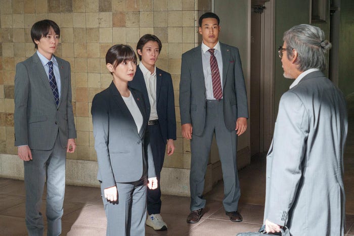 犬飼貴丈、倉科カナ、阿久津仁愛、関口メンディ、唐沢寿明/ドラマ9「コーチ」場面写真(C)「コーチ」製作委員会