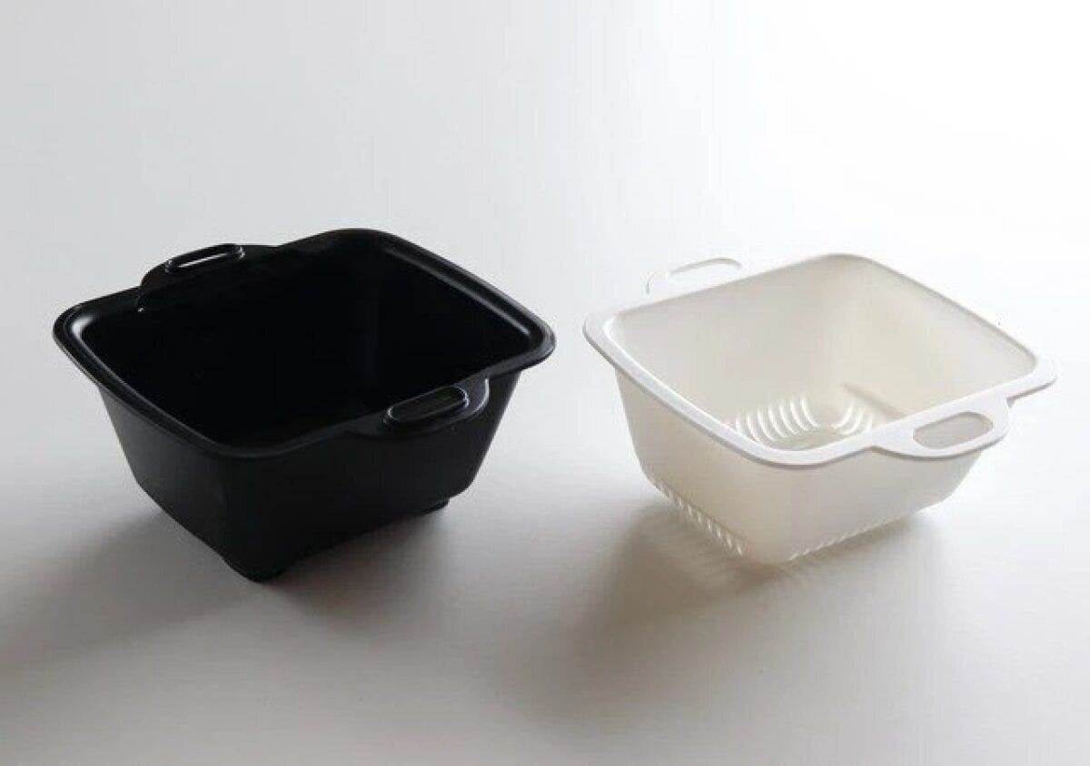 ダイソー　深型ザルバット（500mL）　二層構造