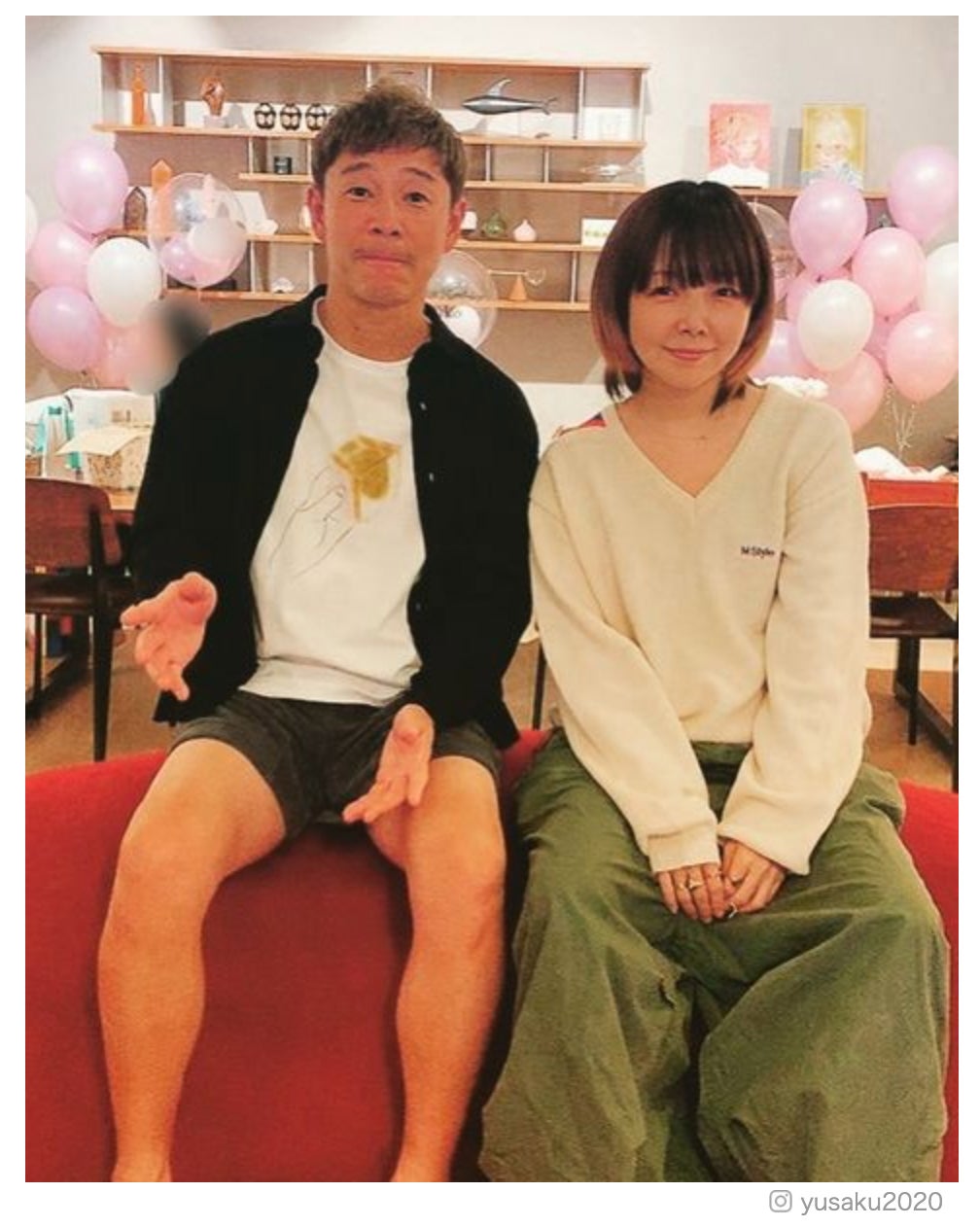 前澤友作氏“生年月日が同じ”aikoとの誕生日会ショットに反響「距離が縮まってる」