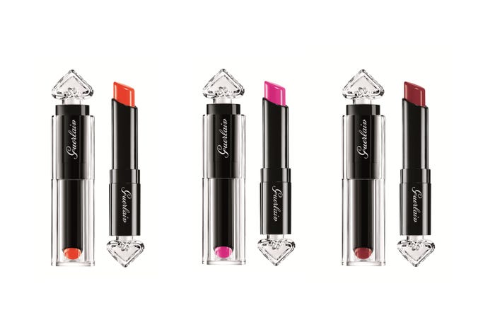 「ラ プティット ローブ ノワール リップ」/(左から)“043 サン-グラス”“073 オーキッドビーニー”“023 リビーリング”画像提供:ゲラン株式会社