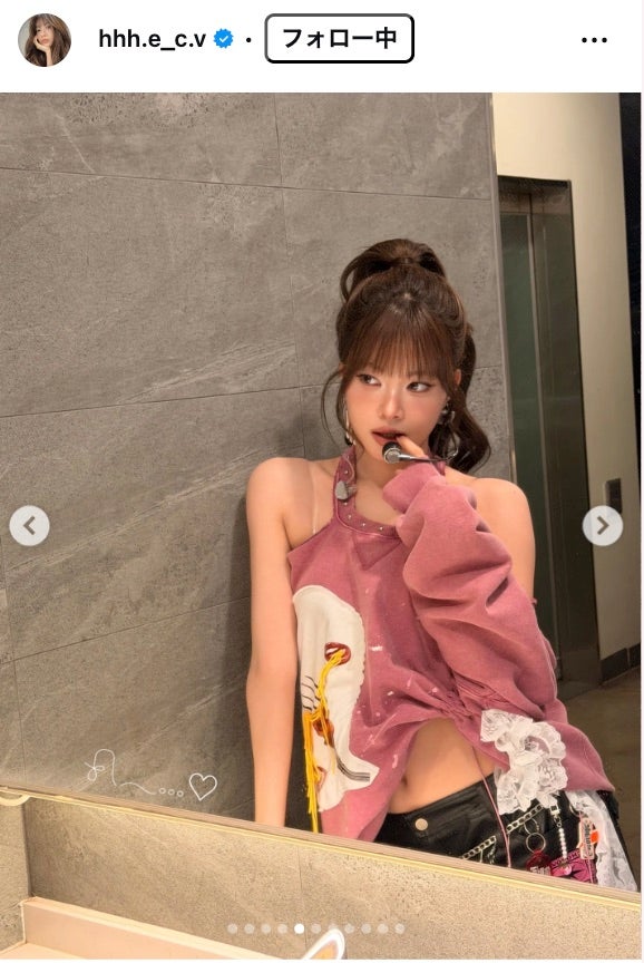 HONG EUNCHAE Instagramより