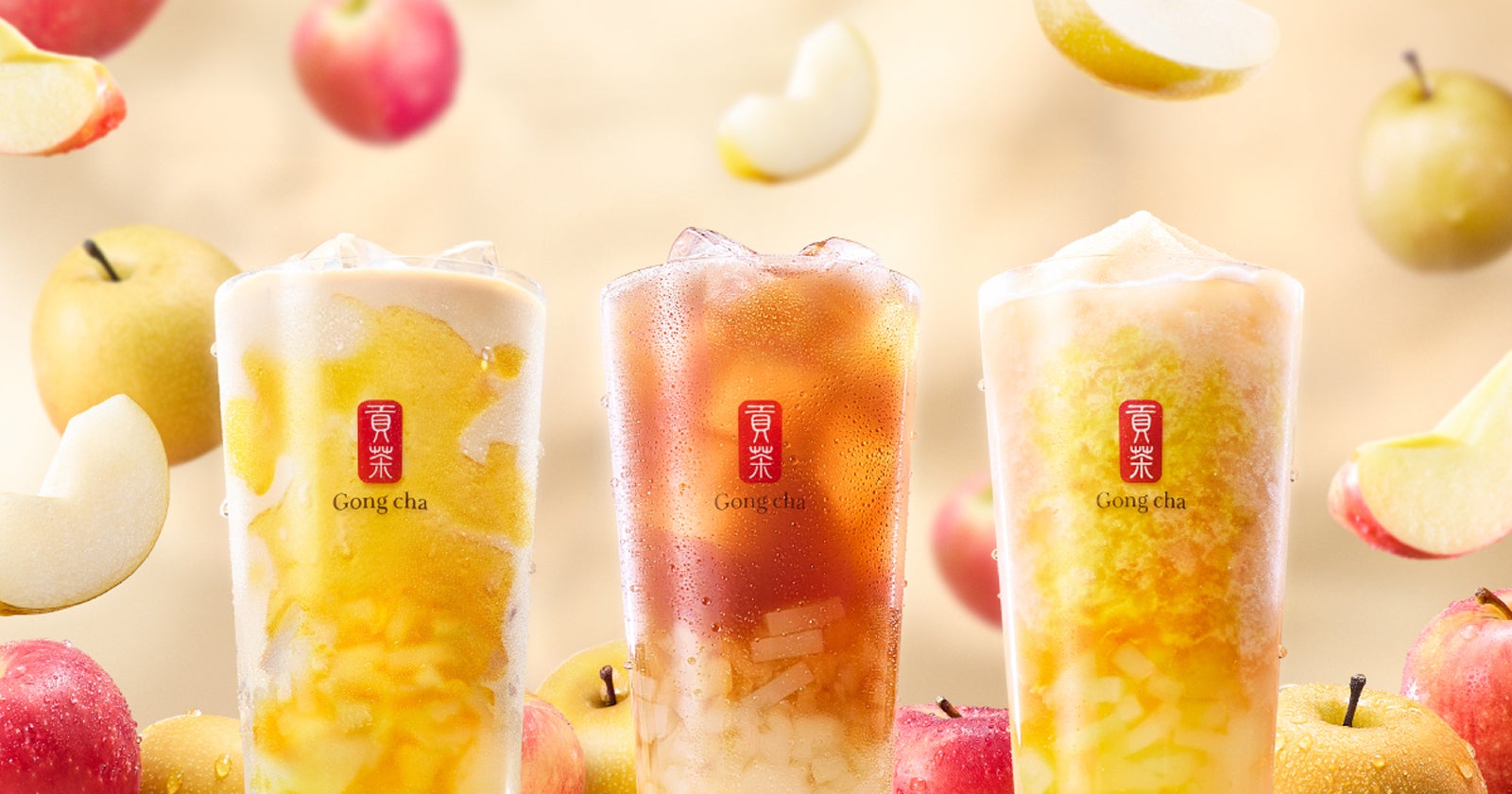 ゴンチャ、SNS投票1位ドリンクを商品化 「華やぐ 梨＆りんご」はナタデココ＆果肉が弾ける贅沢食感
