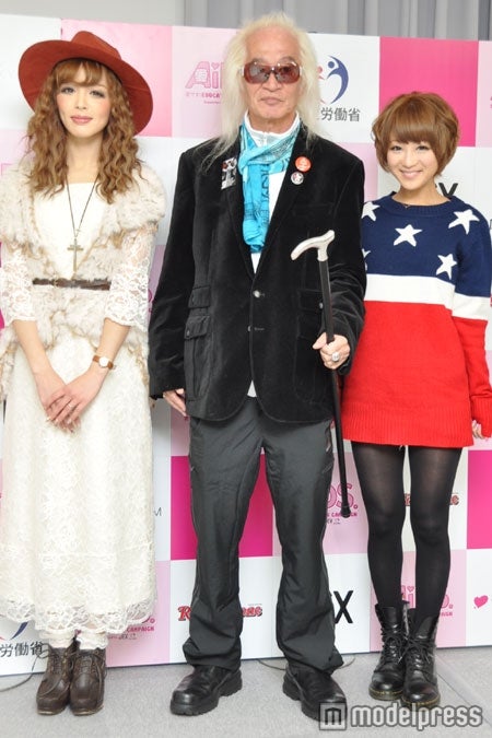 （左から）板橋瑠美、内田裕也、鈴木奈々