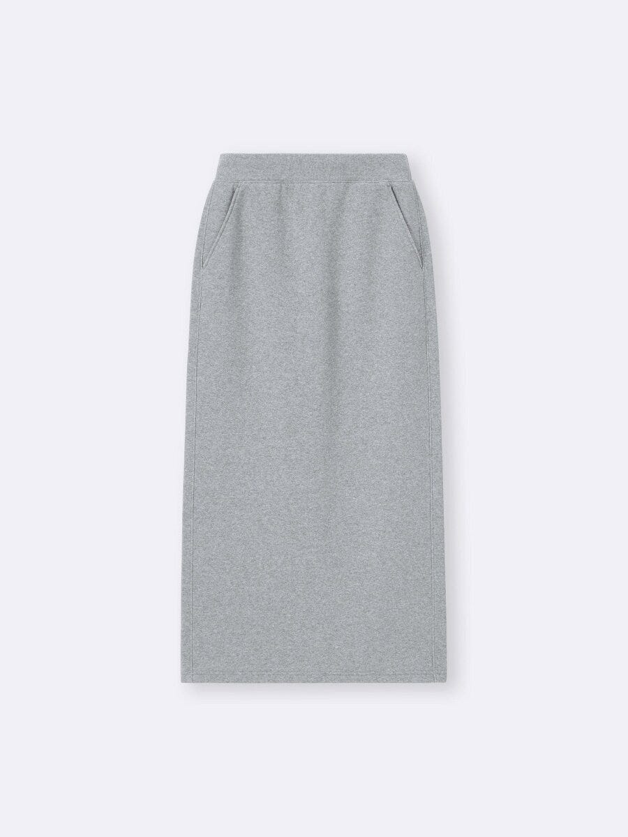 2026gu大人女性おすすめ春ヘビーウェイトスウェットナロースカート