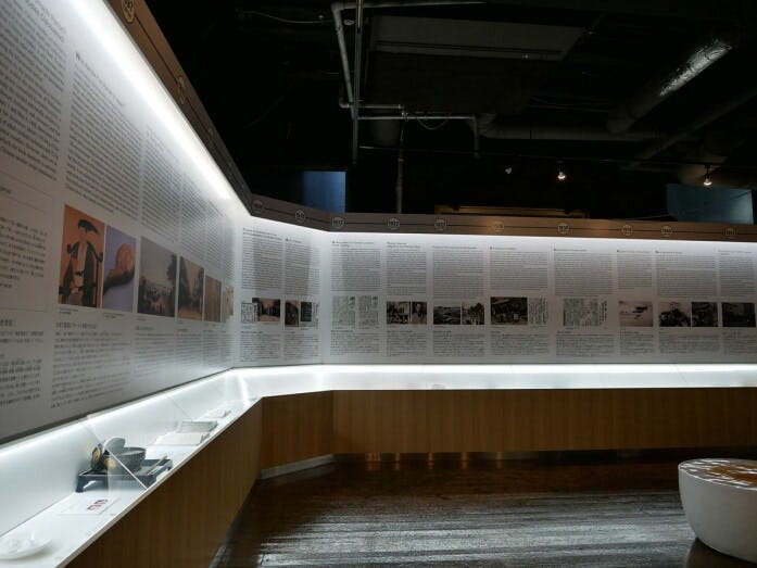 ラーメンの歴史展示(1階)(2022年6月15日撮影)