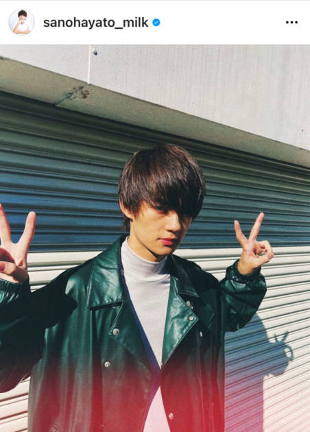 佐野勇斗 クールなレザー調ジャケット姿 彼氏感 あふれるshotに反響 イケメン かっこよ過ぎて直視できん モデルプレス