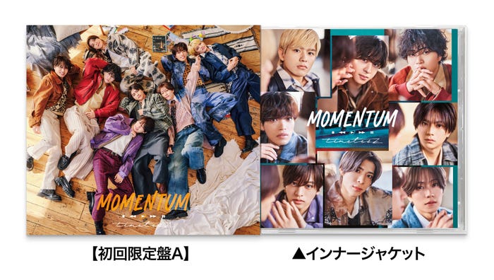 timelesz「MOMENTUM」初回限定盤Aジャケット写真(提供写真)