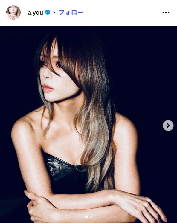 浜崎あゆみ Instagramより