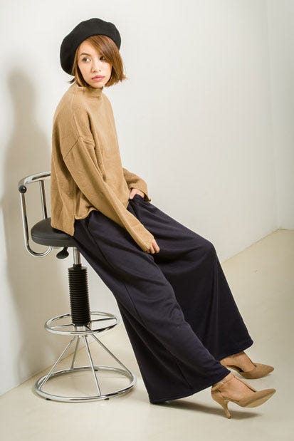 裏ファーワイドパンツ「Re:EDIT by GALSTAR」1,998円(税込)/画像提供:Re:EDIT by GALSTAR