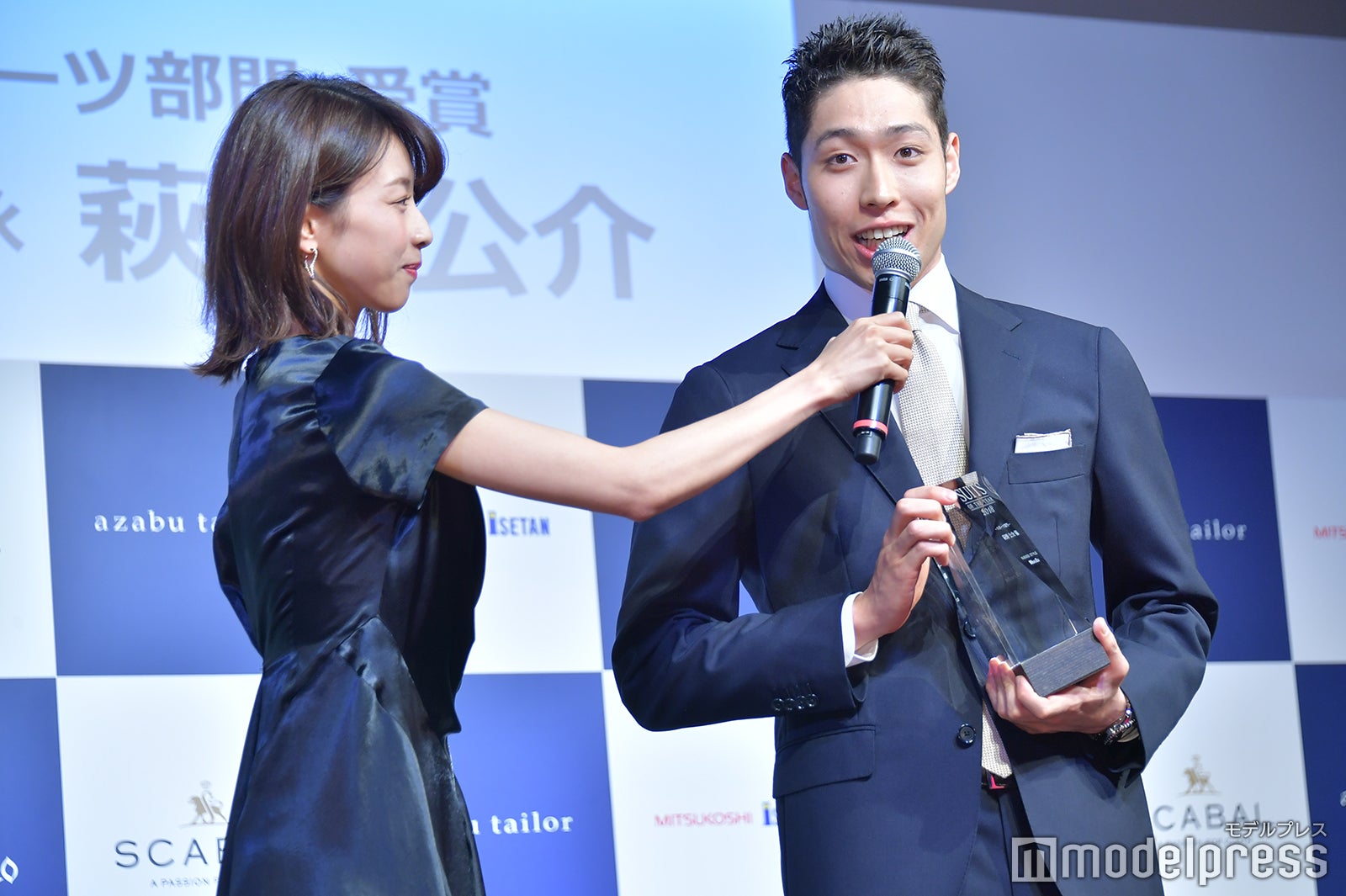 「SUITS OF THE YEAR 2018」スポーツ部門部門を受賞した萩野公介選手（C）モデルプレス