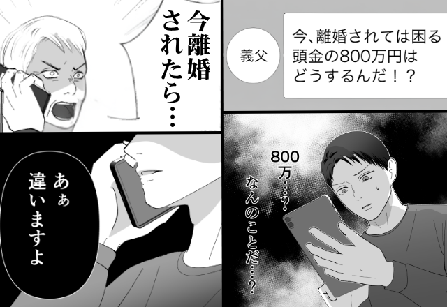 離婚を告げた途端…妻の父が夫に【800万円】要求！？直後⇒電話で“真相”を確認すると…夫「あぁ、違いますよ」