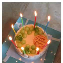 小林麻央さんの母親の誕生日ケーキ／市川海老蔵オフィシャルブログ（Ameba）より