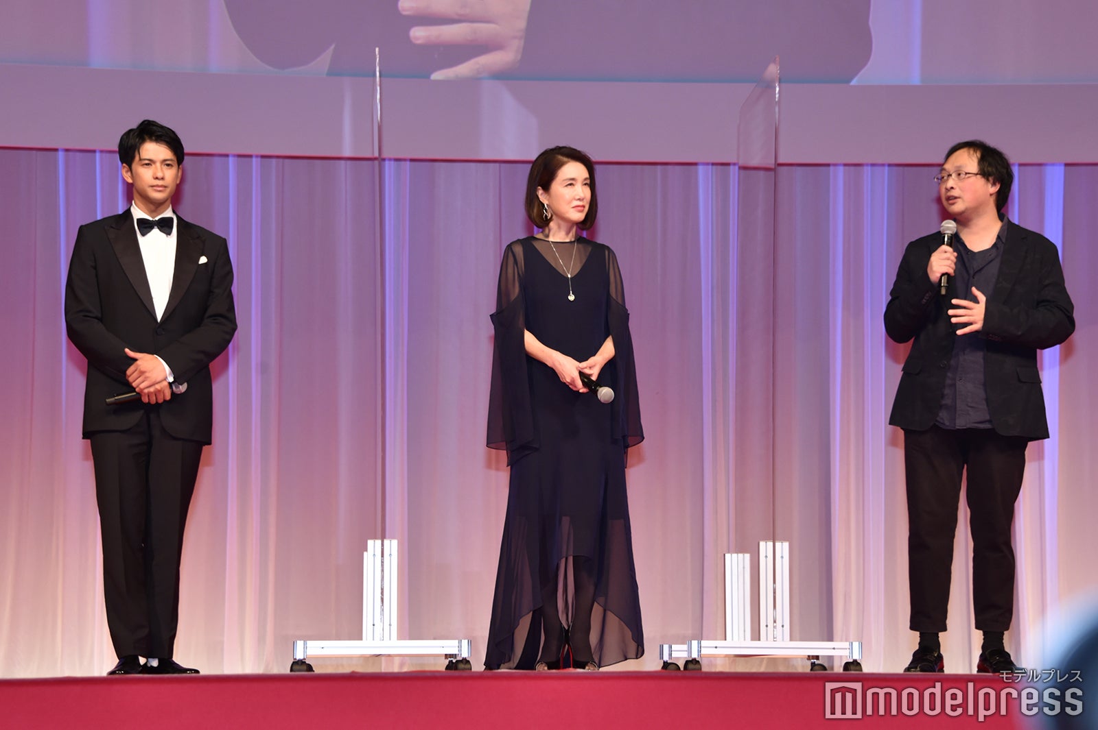 森崎ウィン、筒井真理子、深田晃司監督 （C）モデルプレス