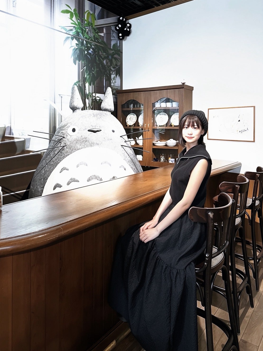 竹田えみり「皆さんの好きなジブリ作品は何ですか？」（提供写真）