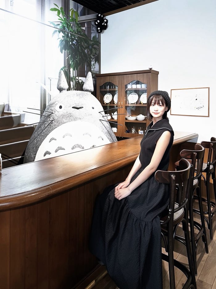 竹田えみり「皆さんの好きなジブリ作品は何ですか?」(提供写真)