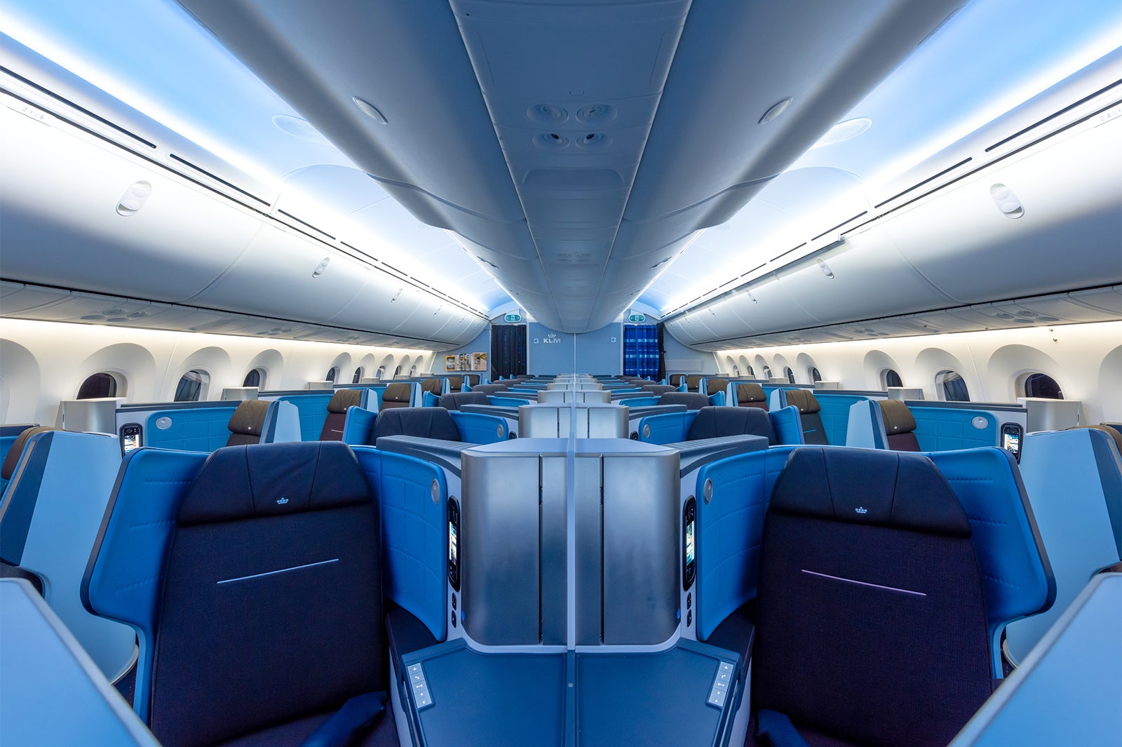 客室インテリア、シートまで有名オランダ人デザイナーがデザイン＜写真はビジネスクラス＞（提供写真）