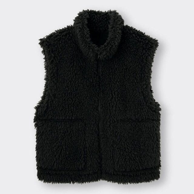 GU　カーリーフリースジップベスト