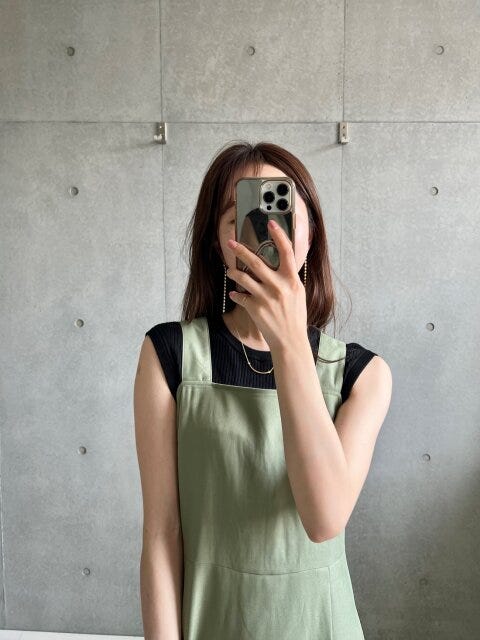 GU　マルチウェイワンピース（半袖）　フレンチスリーブ　コーデ