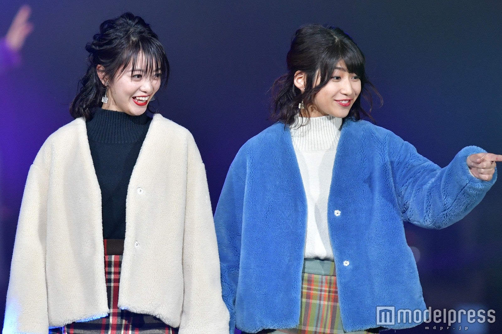 STU48田中皓子＆藤原あずさ（C）モデルプレス