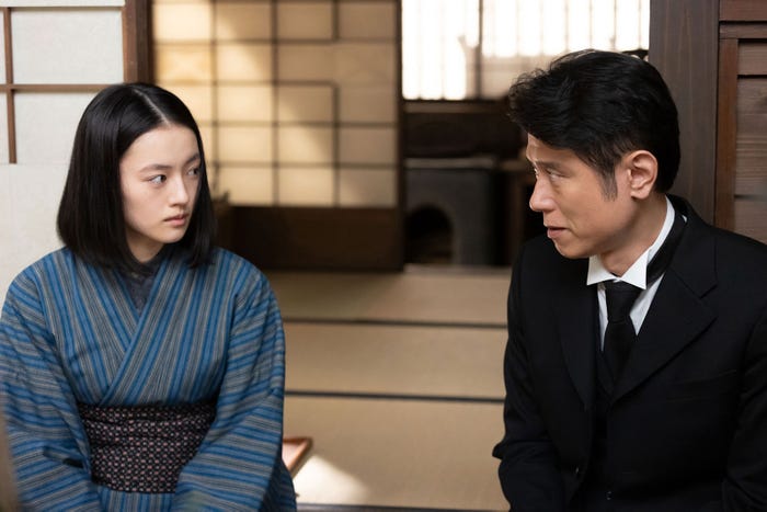 上坂樹里、原田泰造「風、薫る」第82話(C)NHK