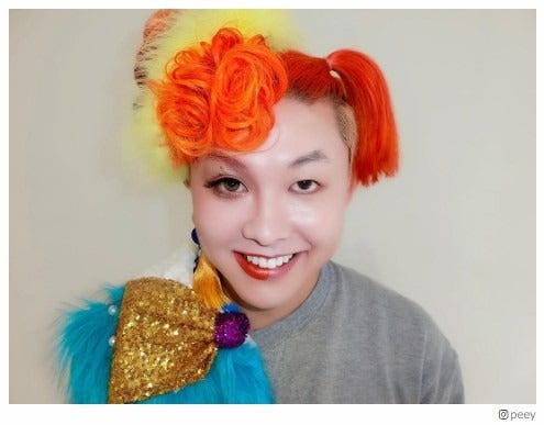 ぺえ、“鬼の半顔メイク”ショットが話題「どちらの私も愛してください」