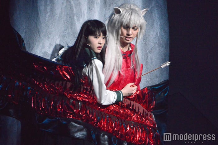 若月佑美、喜矢武豊/舞台「犬夜叉」ゲネプロの様子 (C)モデルプレス