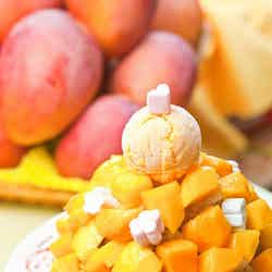 「マンゴーチャチャ」の看板メニューのひとつ、パフェ