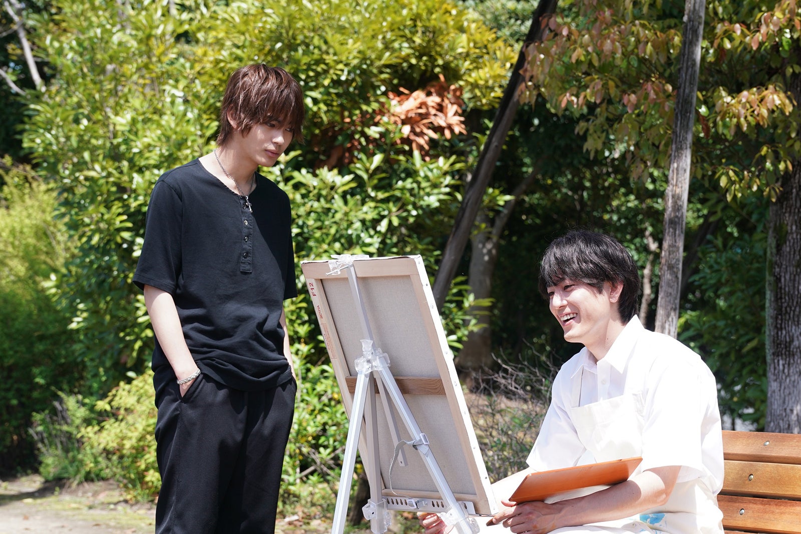 神尾楓珠、間宮祥太朗／「ナンバMG5」第3話より（C）フジテレビ