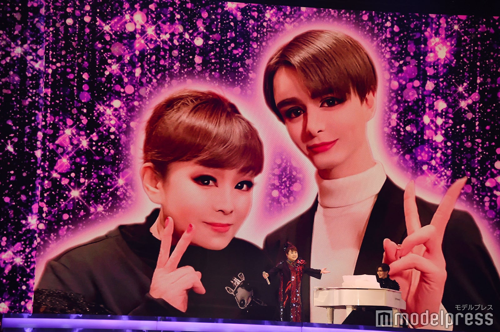 天童よしみとMatt／31日のリハーサル時に撮影 （C）モデルプレス